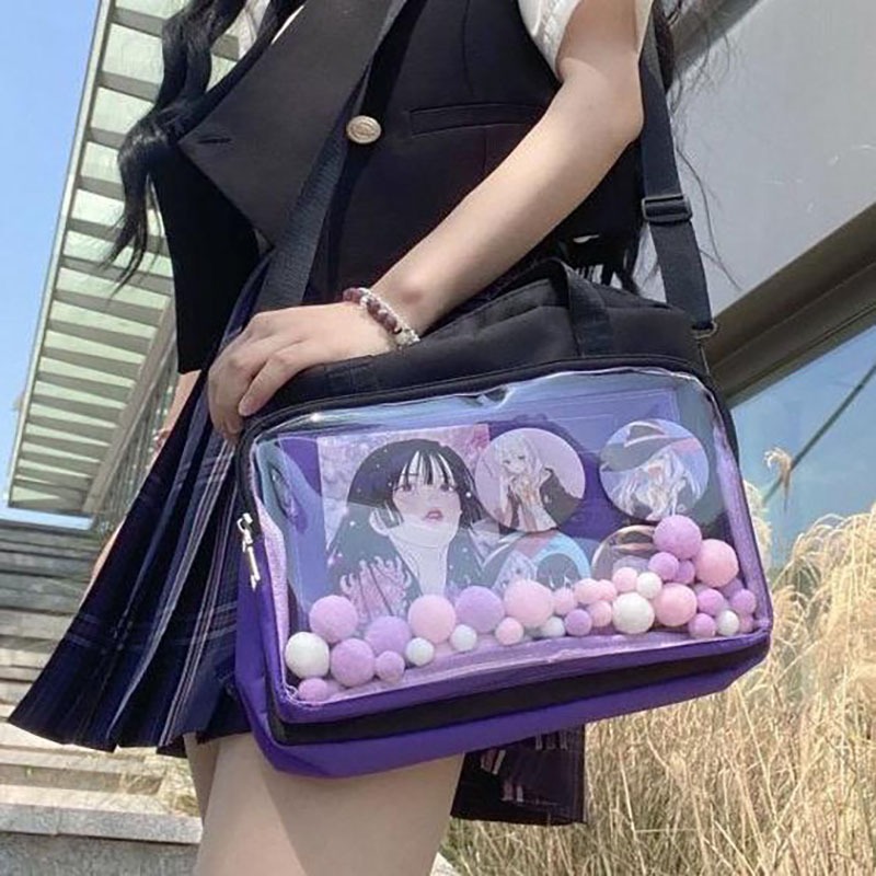 Itabag Selempang Untuk Simpan Pin Cosplay Anime Lolita Bag -