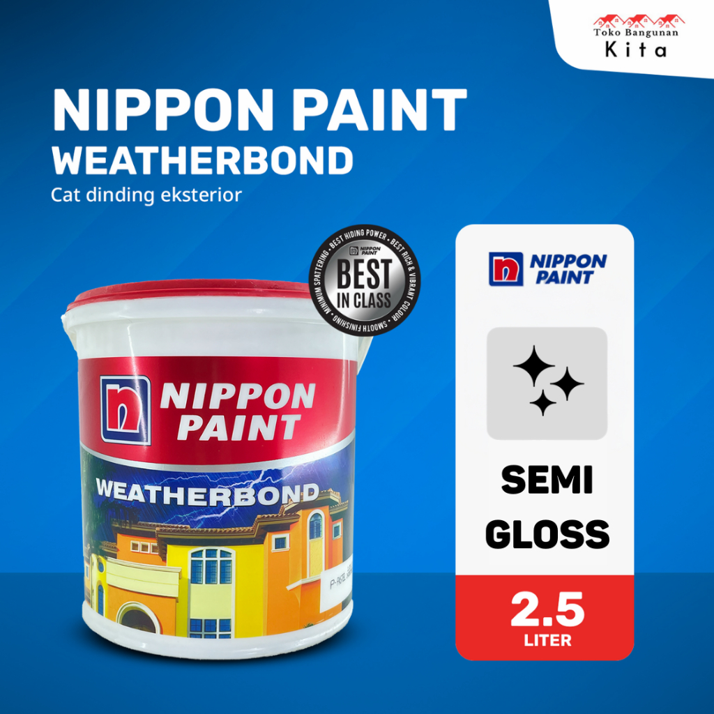 Nippon Paint - Weatherbond Exterior Paint (2.5 Liter)