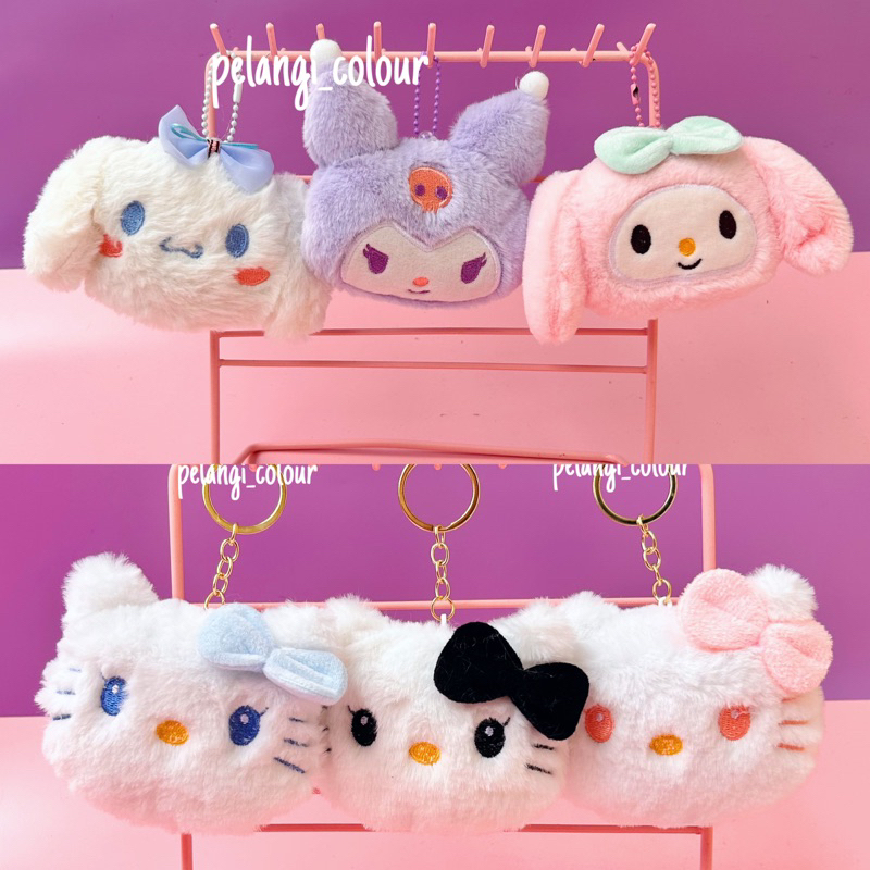 Gantungan Kunci boneka Melody / Ganci Boneka Kuromi / Gantungan Boneka Melody