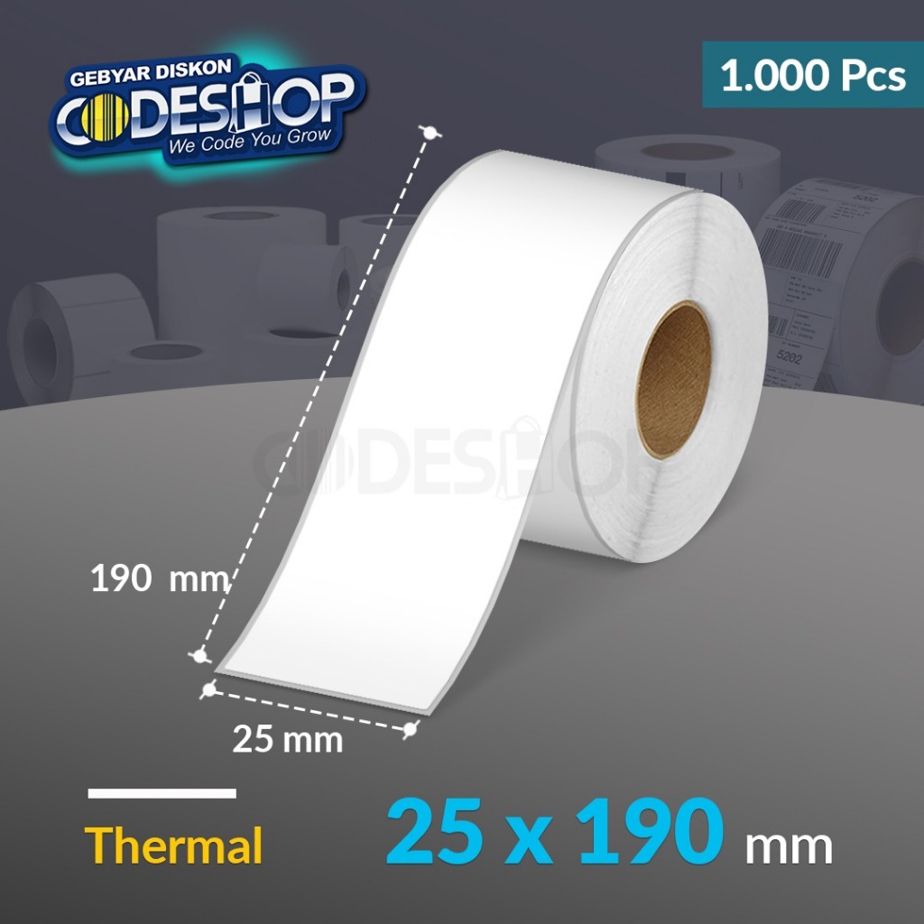 

Custom Label Stiker Thermal Semicoated Yupo Hangtag Kertas Sticker Segala Ukuran Codeshop
