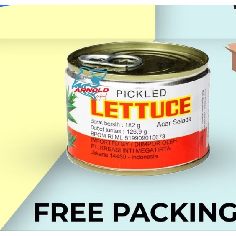 

pickled LETTUCE acar selada kaleng 182 gram