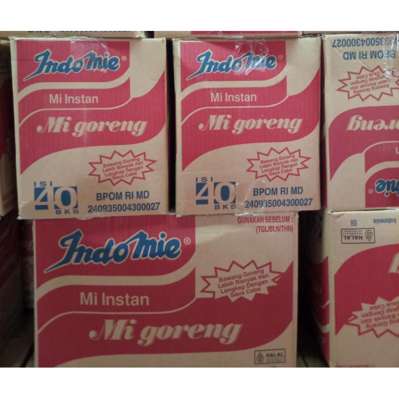 

Indomie Goreng paket 1 dus isi 40 pcs