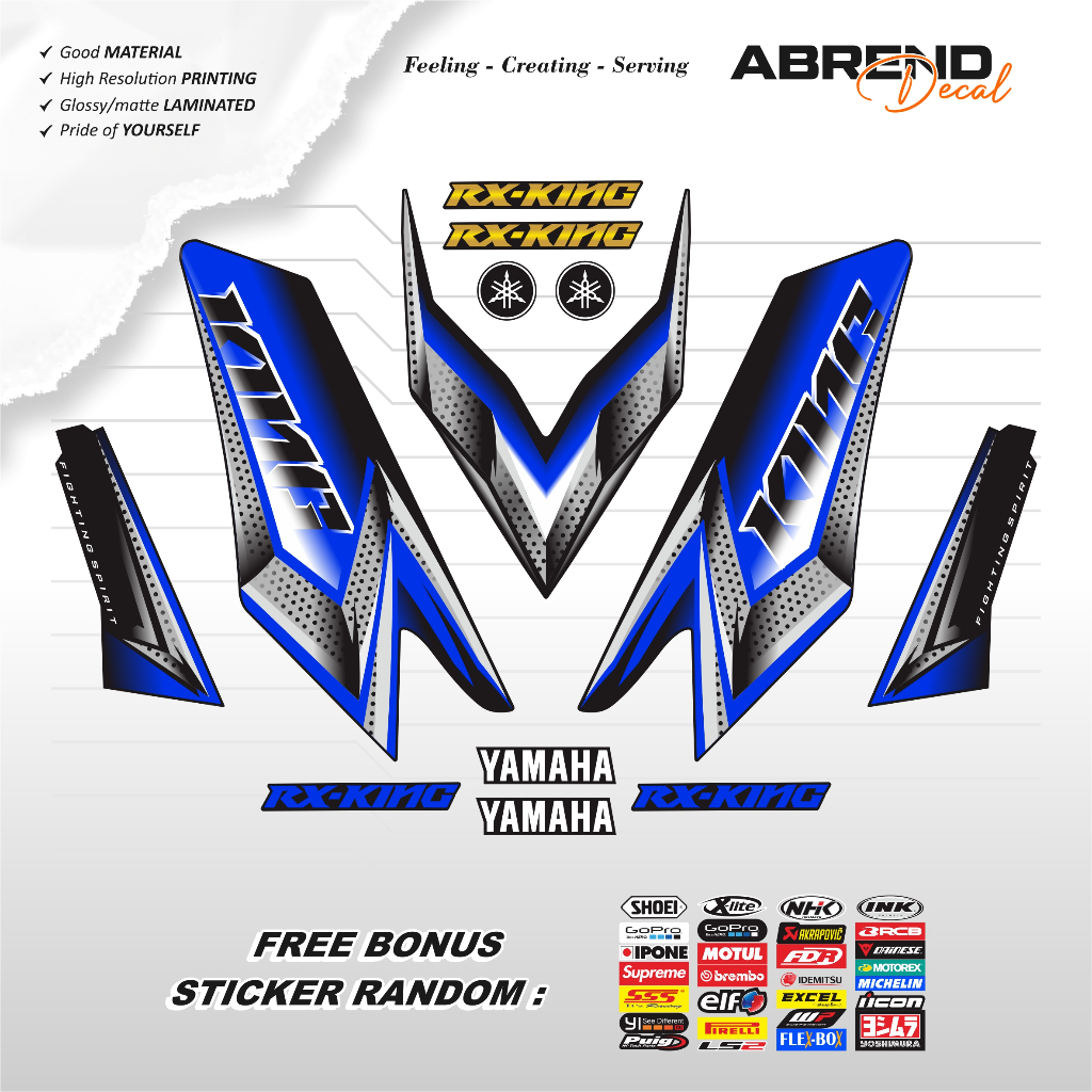 ABREND DECAL STRIPING RX KING GRAFIS BEVEL 2 / STIKER RX KING / RX KING / STOCK DECAL LIST CUSTOM VA