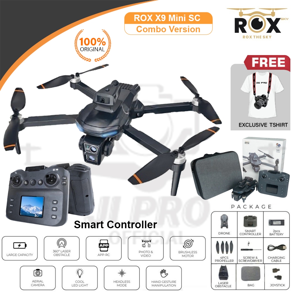 ROX Fighter Drone Dual Controller Original - Biru