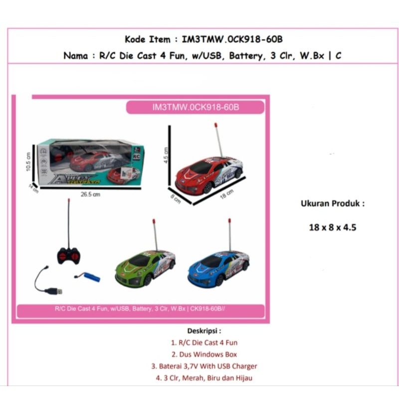 Mainan Mobil Remot Control