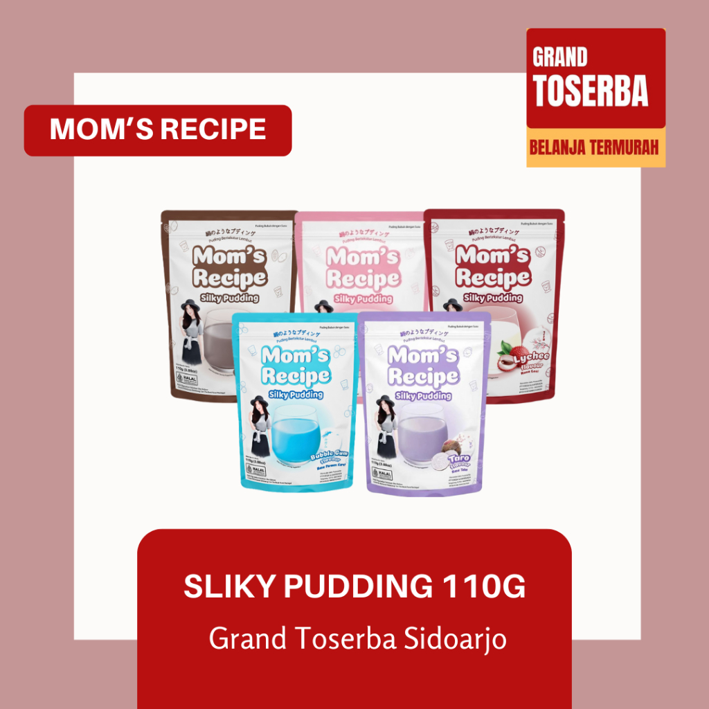

MOM'S RECIPE SILKY PUDDING 110g - 155g / PUDDING POWDER INSTANT