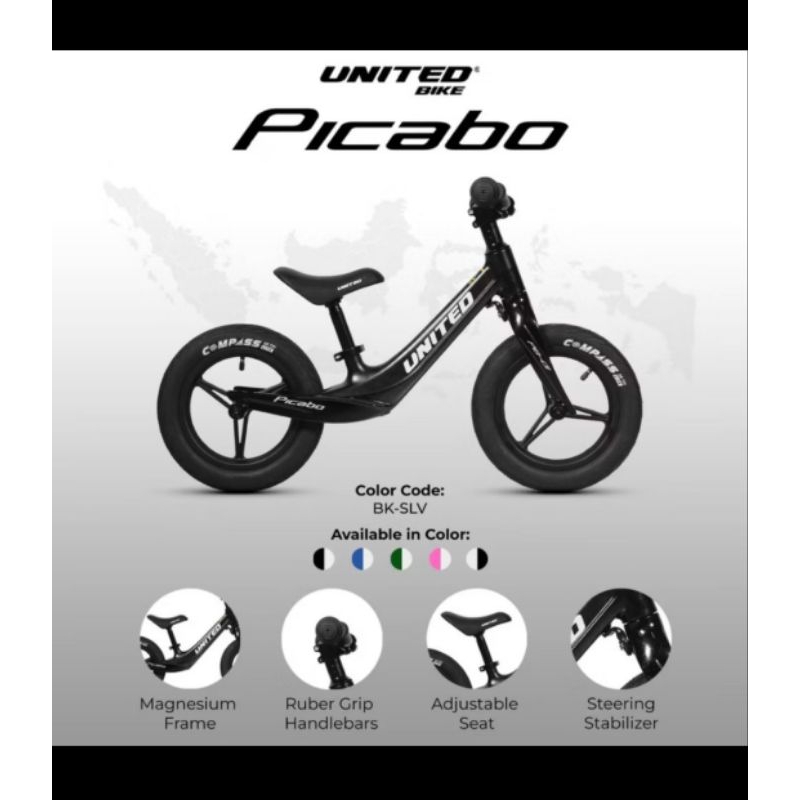 Preloved Push Bike / Balance Bike United Picabo