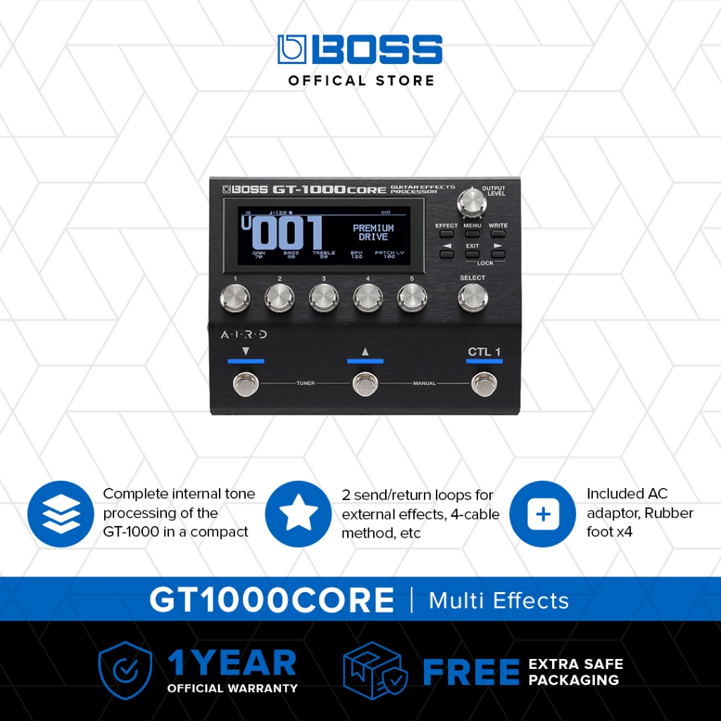 BOSS GT-1000CORE Guitar Effects Processor Pedal Multi Efek