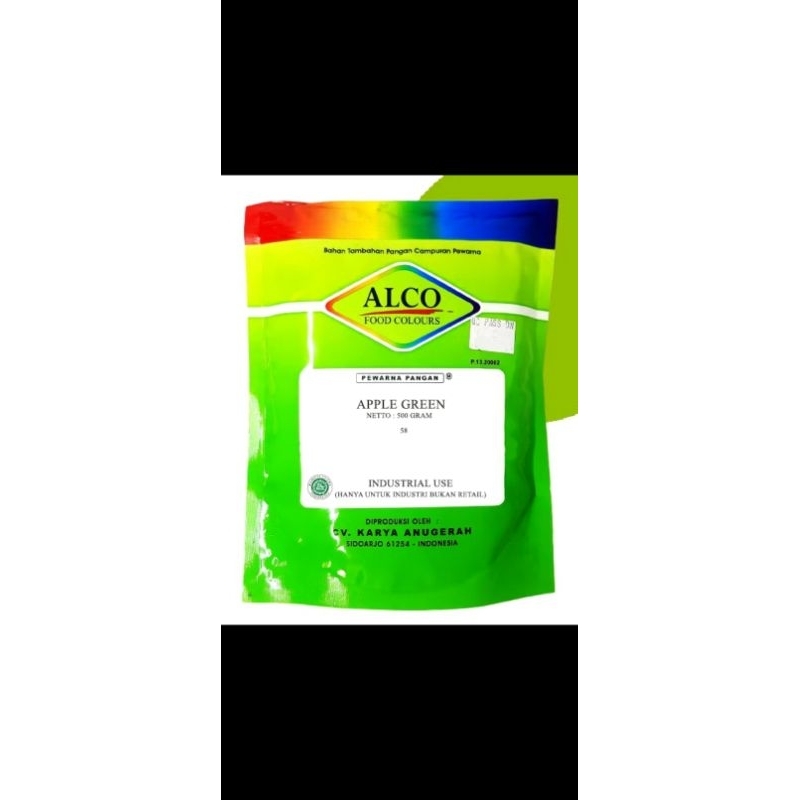 

pewarna makanan hijau apel 500gr