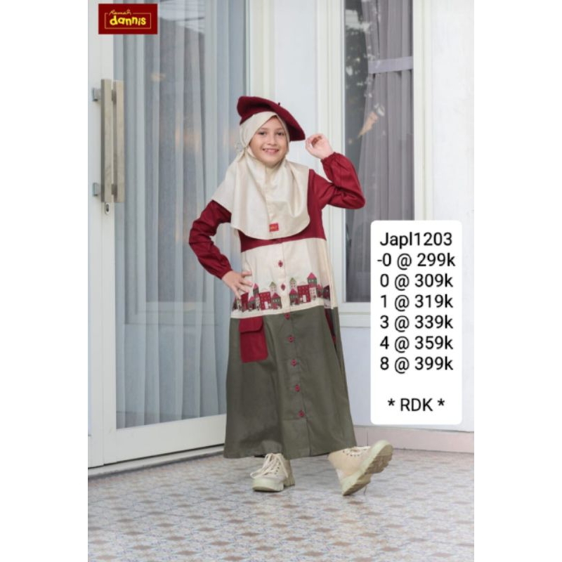 DANNIS GAMIS COUPLE ANAK (MAROON.GOLD.TERACOTTA) 2024