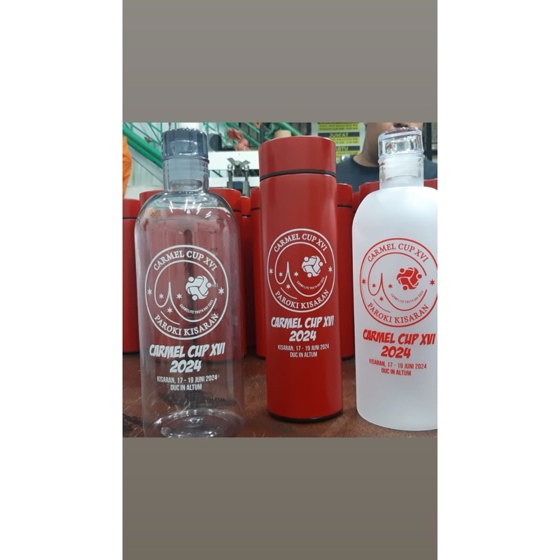 Sablon Botol minum Plastik Premium 500ML Sablon botol minum 750ML Premium