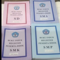 

Buku Induk Registrasi Peserta Didik Paud TK SD SMP SMA SMK