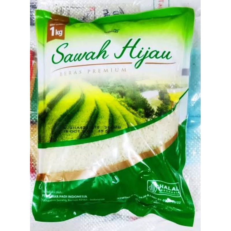 

dlma BERAS KEMASAN 1KG MERK RANDOM SESUAI STOK SAWAH HIJAU PELIKAN BUKAN REPACK