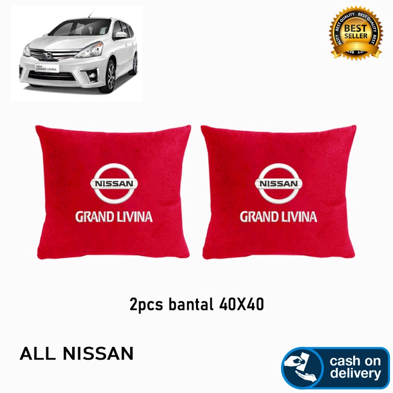 {ready stock} bantal mobil nissan grand livina aksesoris interior mobil nissan grand livina