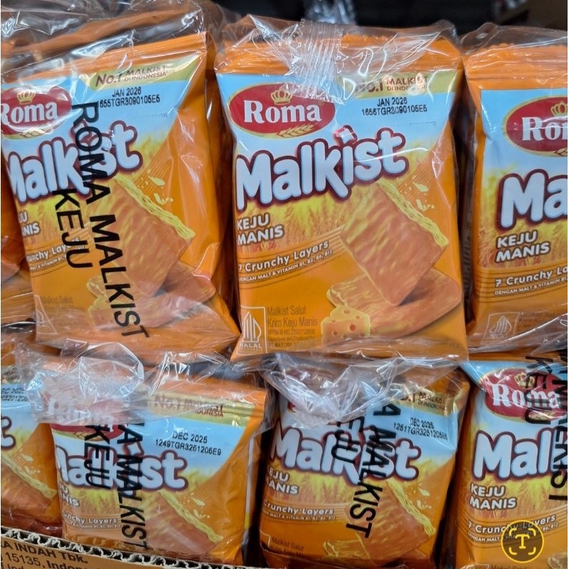 

Roma Crackers Malkist 10pak (gula/keju)