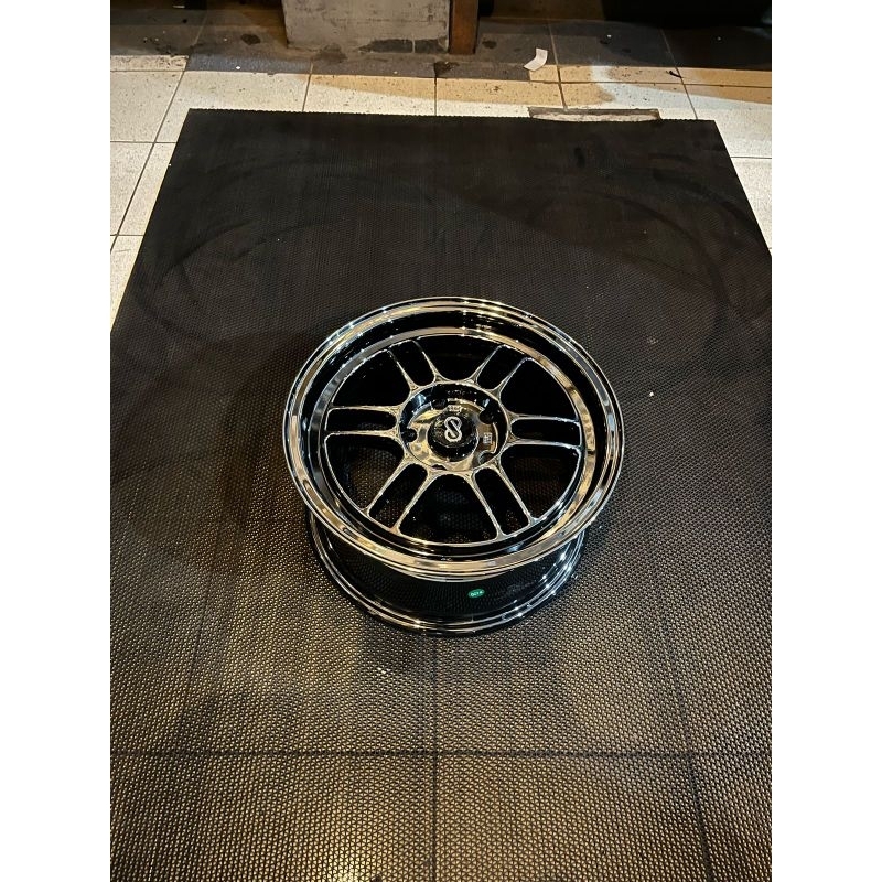 VELG BARU RPF01 R15 x7.0 ET 38 PCD 5x114.3 BLACK CHROME