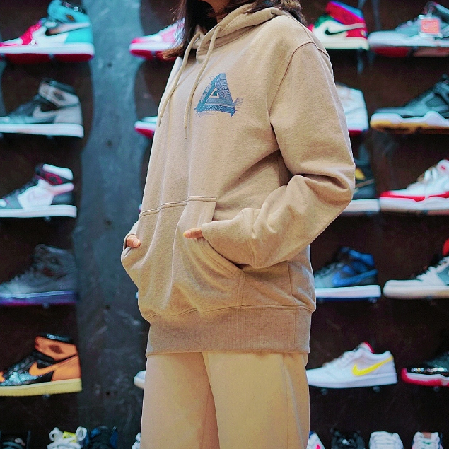 Palace Triangle Grey Marl Hoodie