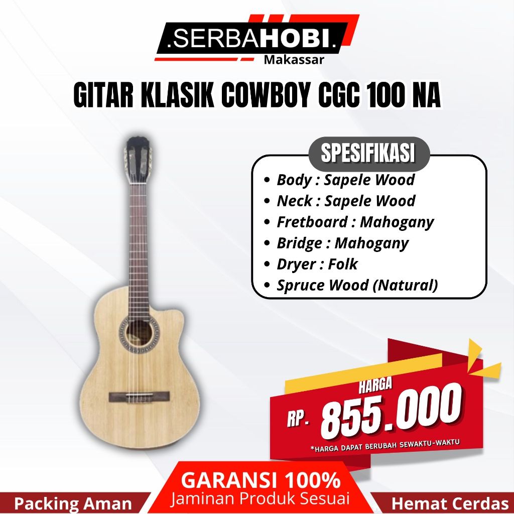 Gitar Klasik Cowboy CGC100NA Original Harga Murah