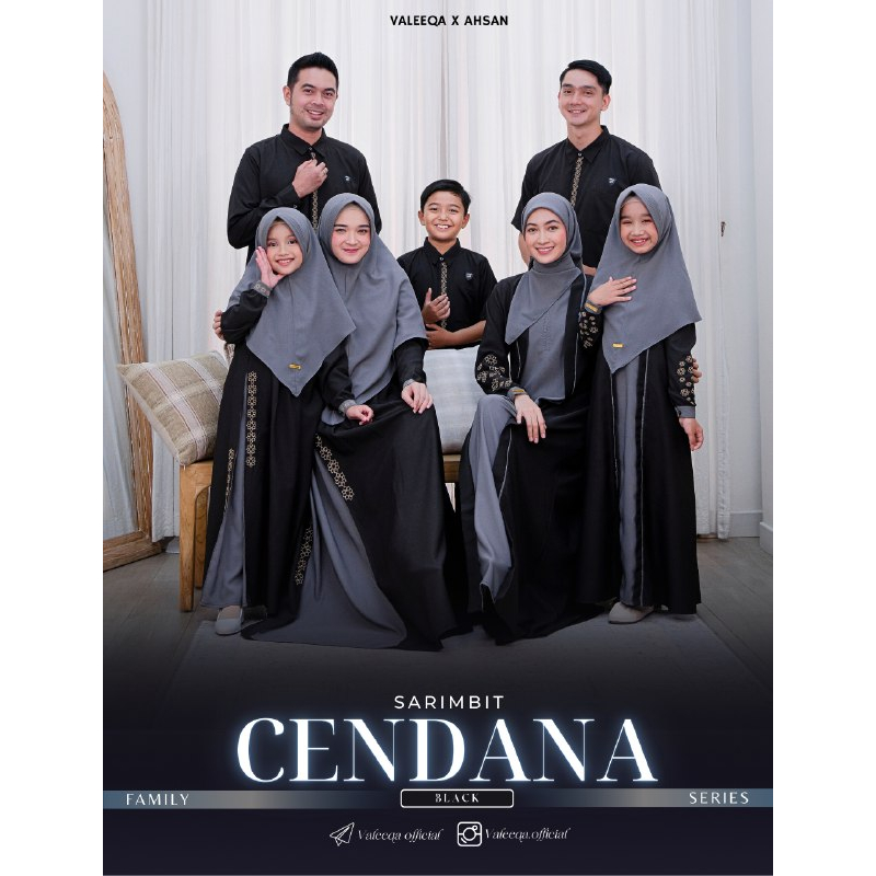 BLACK - Sarimbit cendana by valeeqa hijab