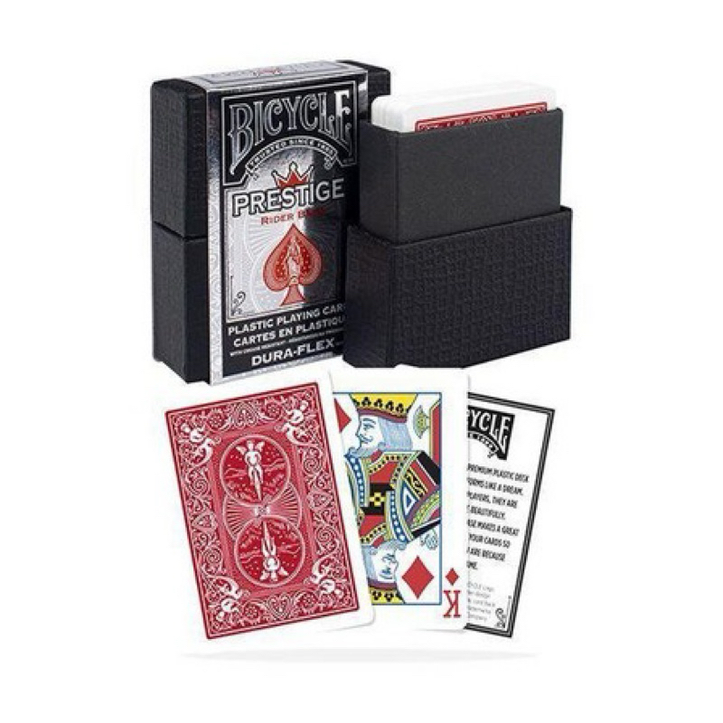 (WATERPROOF)KARTU REMI BICYCLE PRESTIGE RED Playing Card (KARTU PREMIUM PLASTIC)