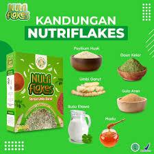 

Nutriflakes - Makanan Sarapan Sereal Perbaiki System Sistem Pencernaan Kontrol Kadar Gula Darah & Tingkatkan Antibodi Imunitas Tubuh Cereal Diet Pelangsing Cegah Penyakit Jantung Bantu Turunkan Berat Badan BB Isi 280gr