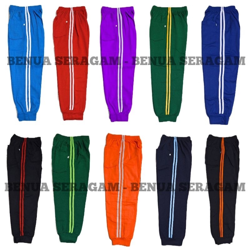 Celana Training Jogger Sekolah Anak Sd/Mi Laki-Laki & Perempuan