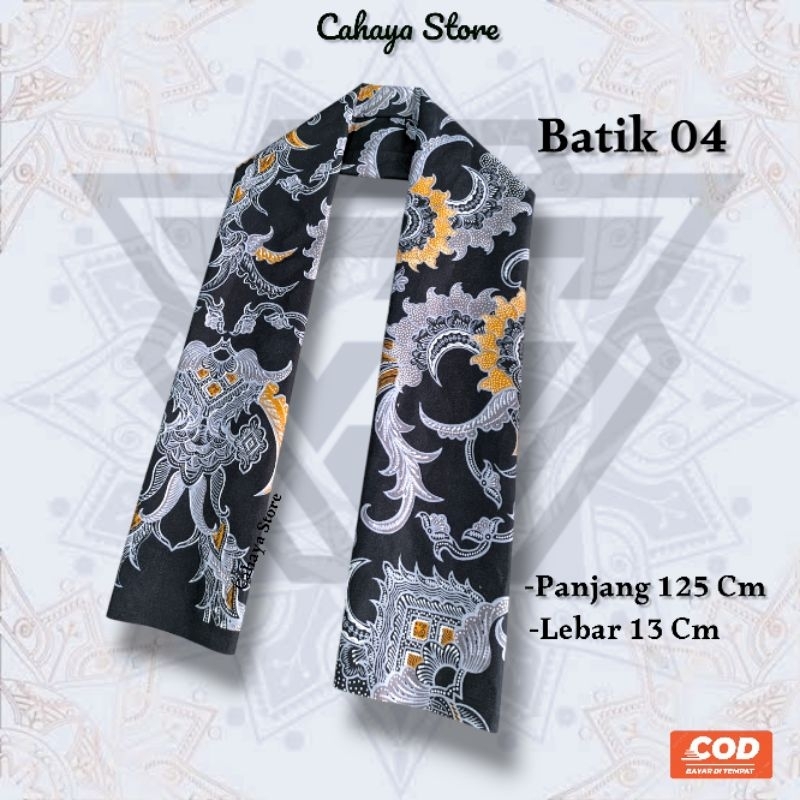 Selendang Syal Scraf Cukin Batik Unisek Pria Dan Wanita Selendang Batik forma Termurah l