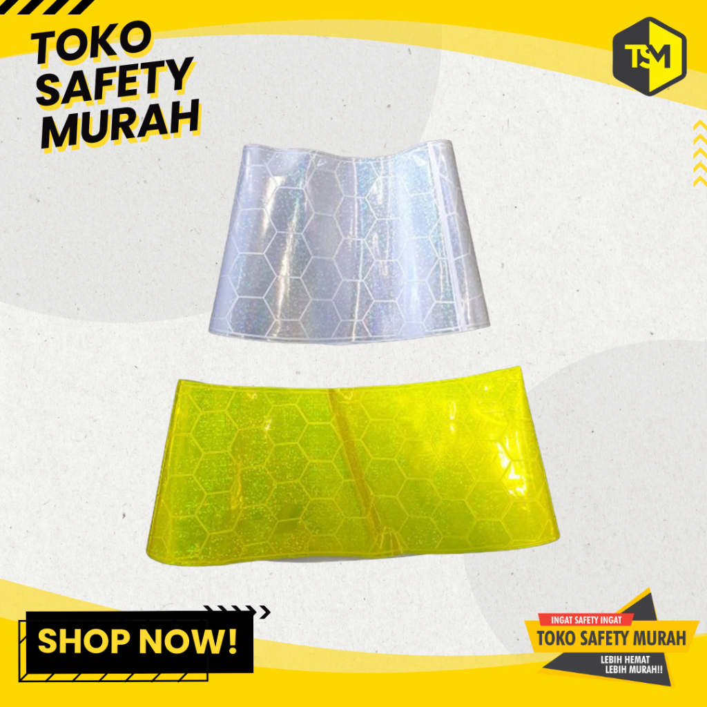 

REFLECTIVE COVER TRAFFIC CONE PVC 1 SET Scotlight Kerucut Jalan / Scotlite Sticker Stiker