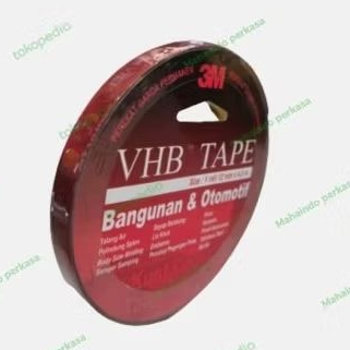 

Double Tape 3M Original VHB 4900/Perekat Emblem Mobil -12mm x 4,5mtr