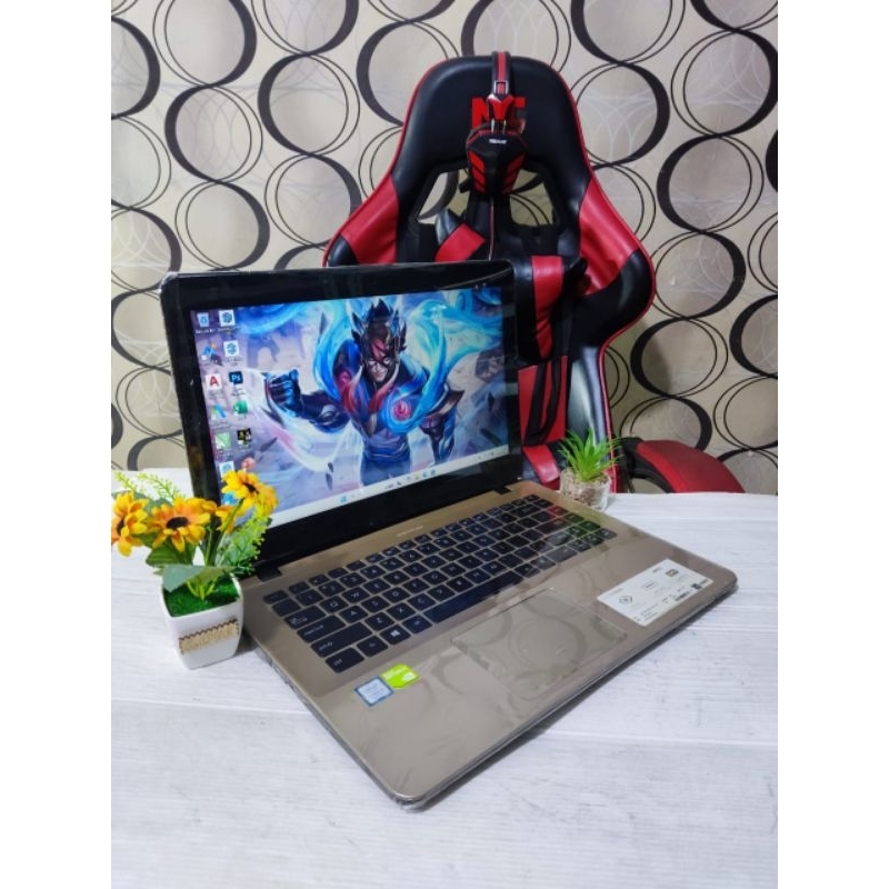 Laptop Render Asus Vivobook X442UF Core i5 Ram 8/256gb Ssd Dual VGA Nvidia Siap Pakai Fitur Lengkap 