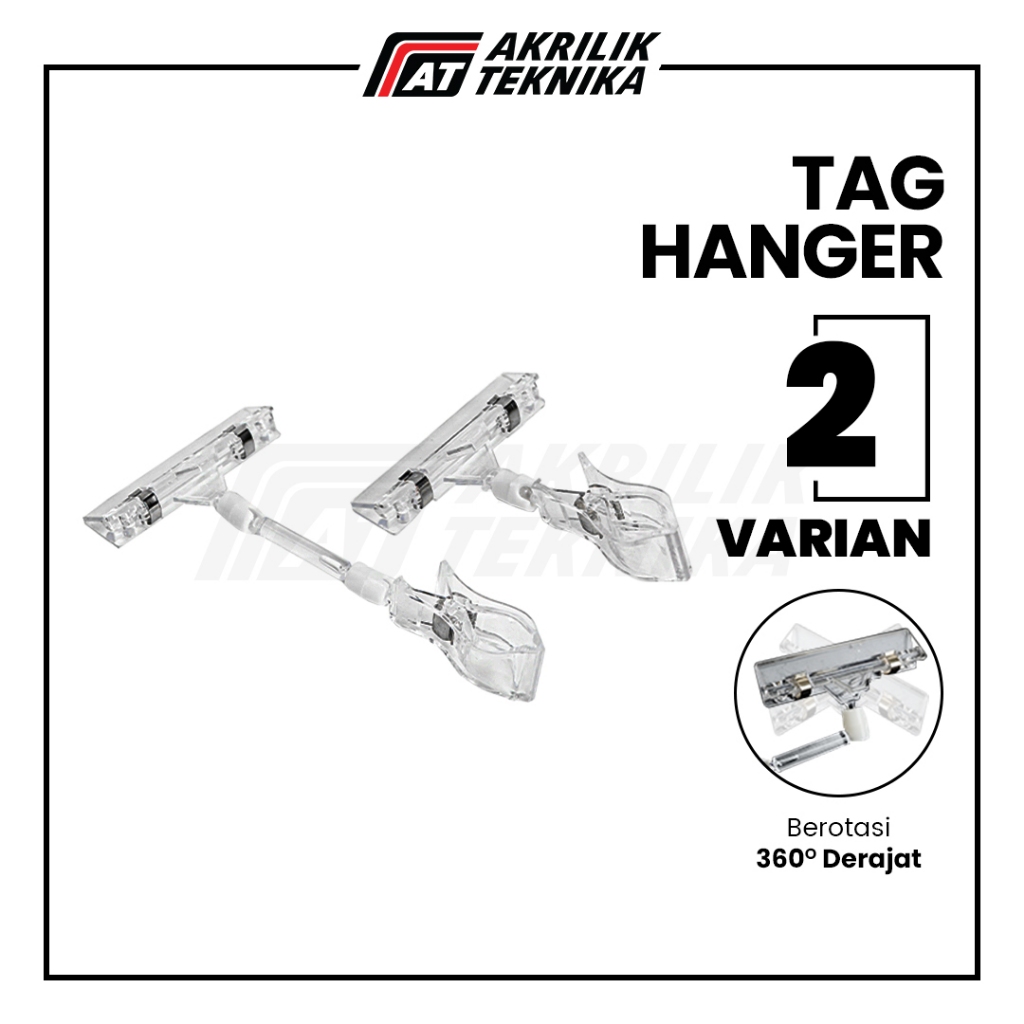 

Tag Hanger Clip / Price Tag Holder / Penjepit Kertas Harga Akrilik