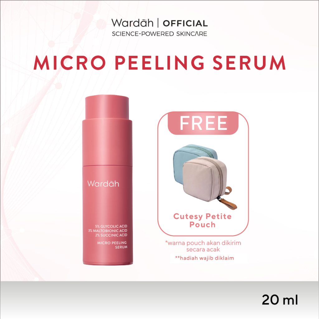 [BUY 1 GET 2] Wardah Exfo Peeling Serum 5% Glycolic Acid 3% Maltobionic Acid 2% Succinic Acid Micro 