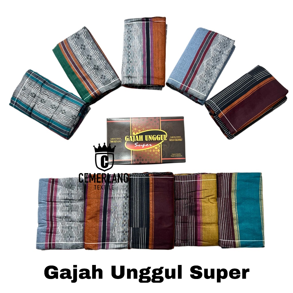 Sarung Tenun Gajah Unggul Super (10 Pcs)