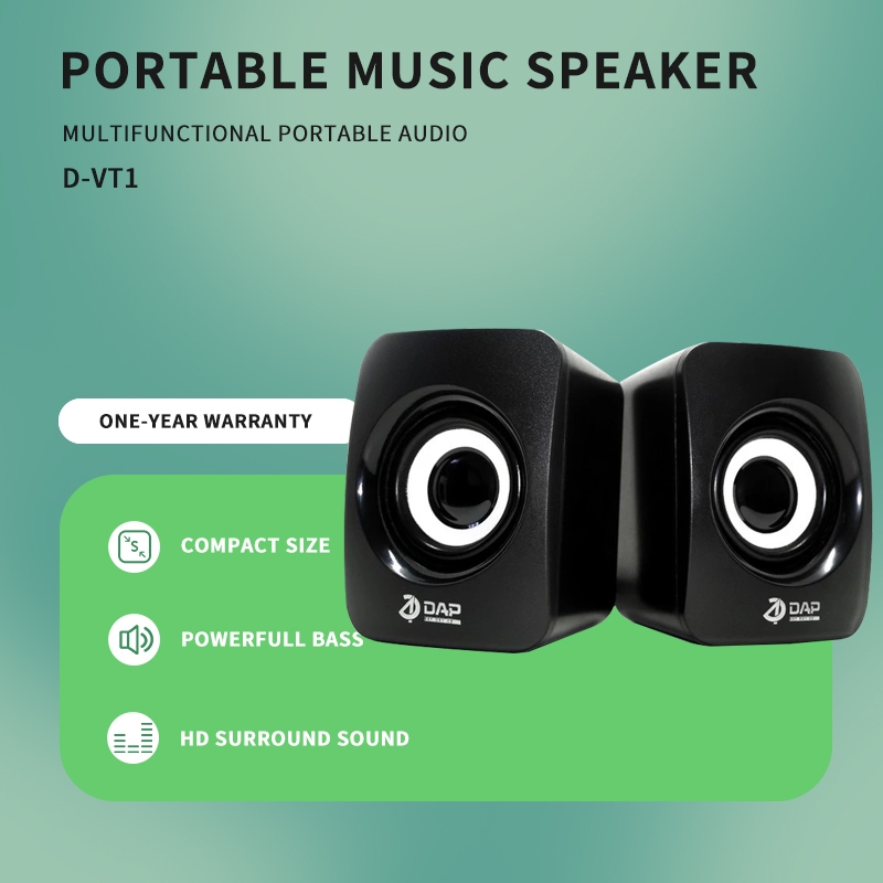 DAP D-VY2 Speaker USB  Multimedia Portable Music Speaker Wired Computer Speakers