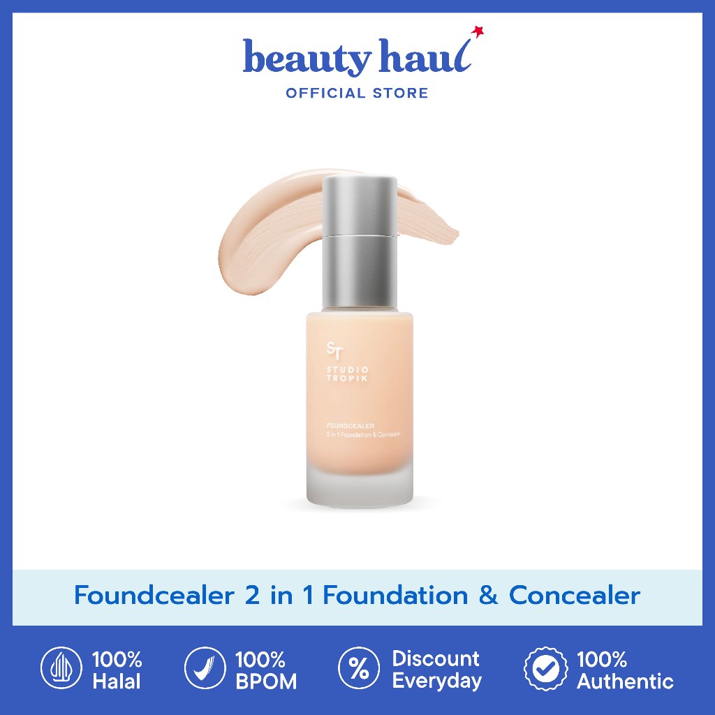 Studio Tropik Foundcealer 2 in 1 Foundation & Concealer - Studio Tropik Foundation & Concealer, Foun