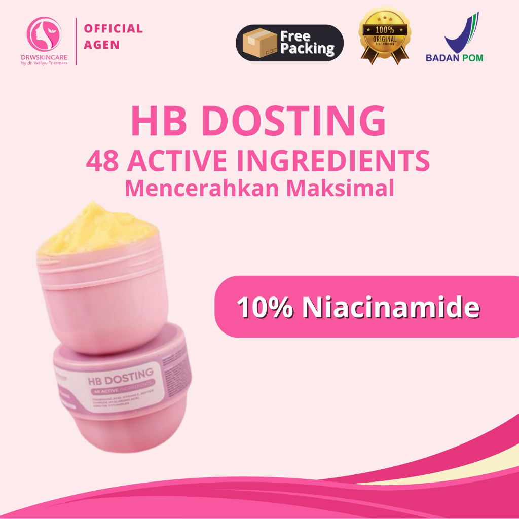 DRW Skincare HB Dosting 48 Bahan Mencerahkan Kulit Lebih Efektif (ORIGINAL BPOM)