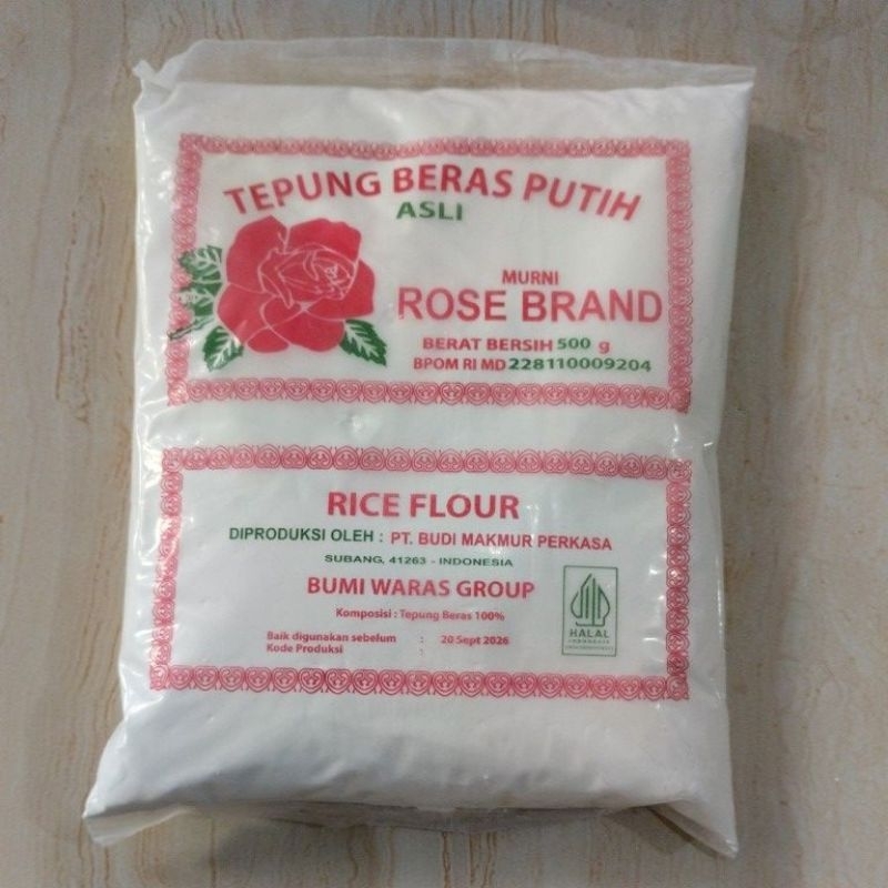 

Tepung Beras Putih Rose Brand 500g
