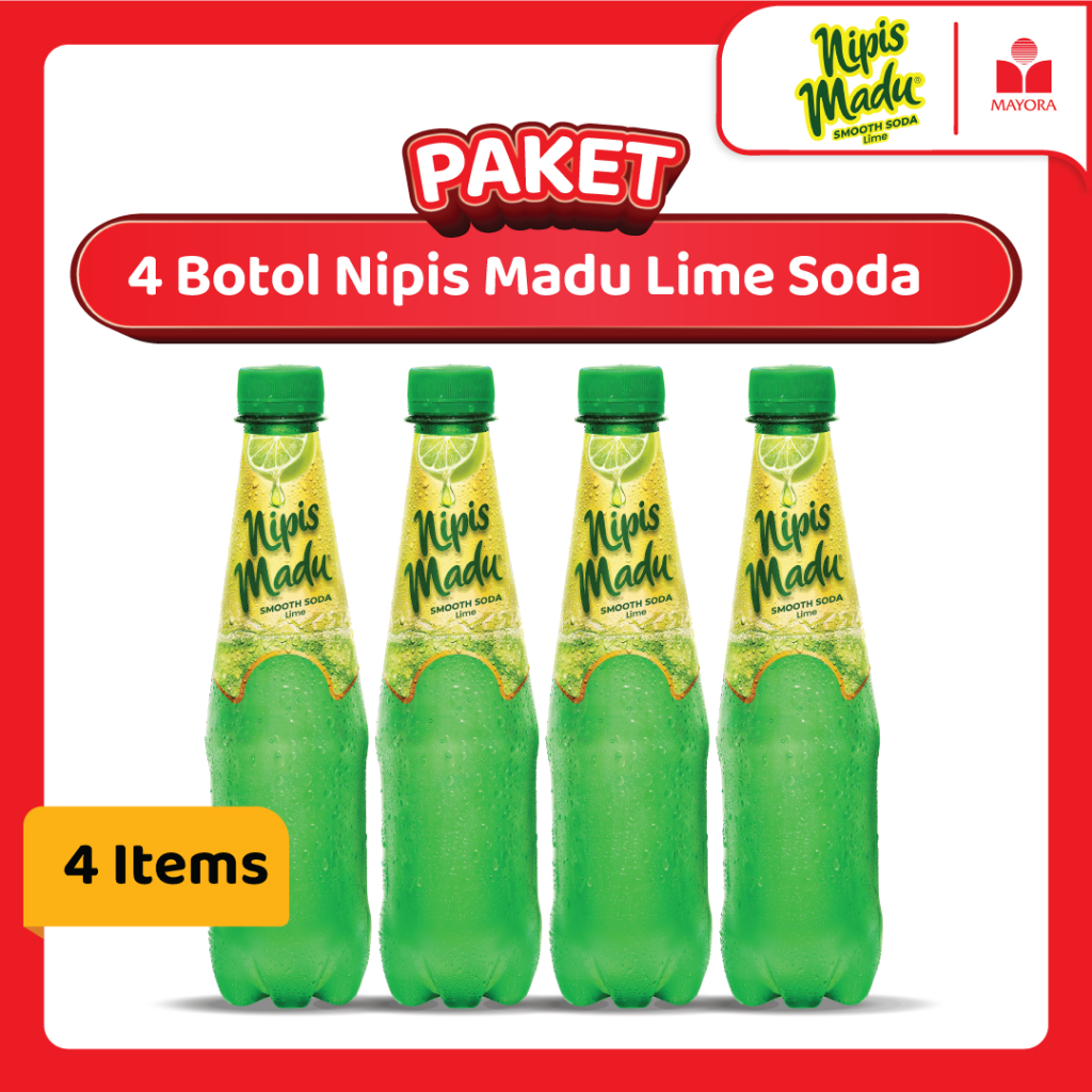 

Paket 4 Botol Nipis Madu Lime Soda