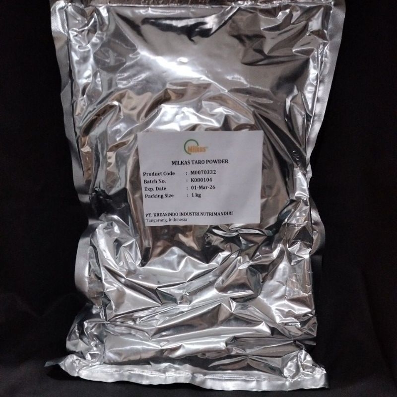 

Milkas Taro Powder 1 Kg/ Bubuk Minuman Rasa Taro - Ubi 1 Kg