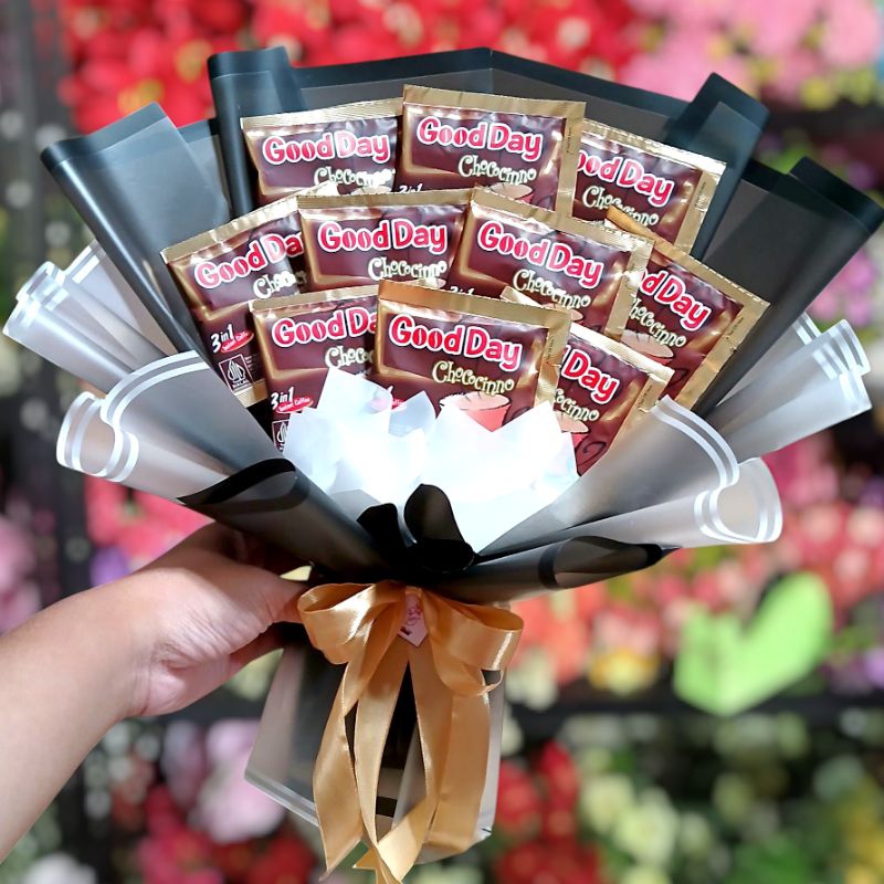 

Buket Good Day spesial/sudah dapat 10pcs Good Day / Free kartu ucapan/Langsung kirim