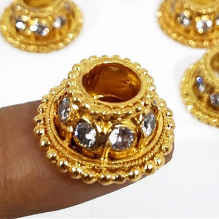 Mendak Keris Cincin Keris Sepuhan emas Batu Pemata