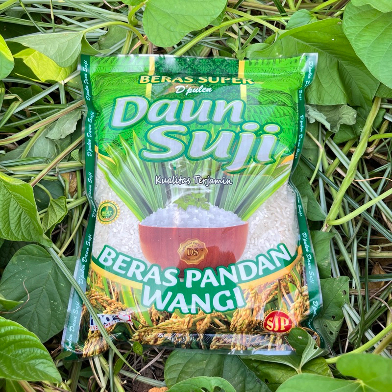 

BERAS Daun Suji D'pulen kemasan laminasi 1kg