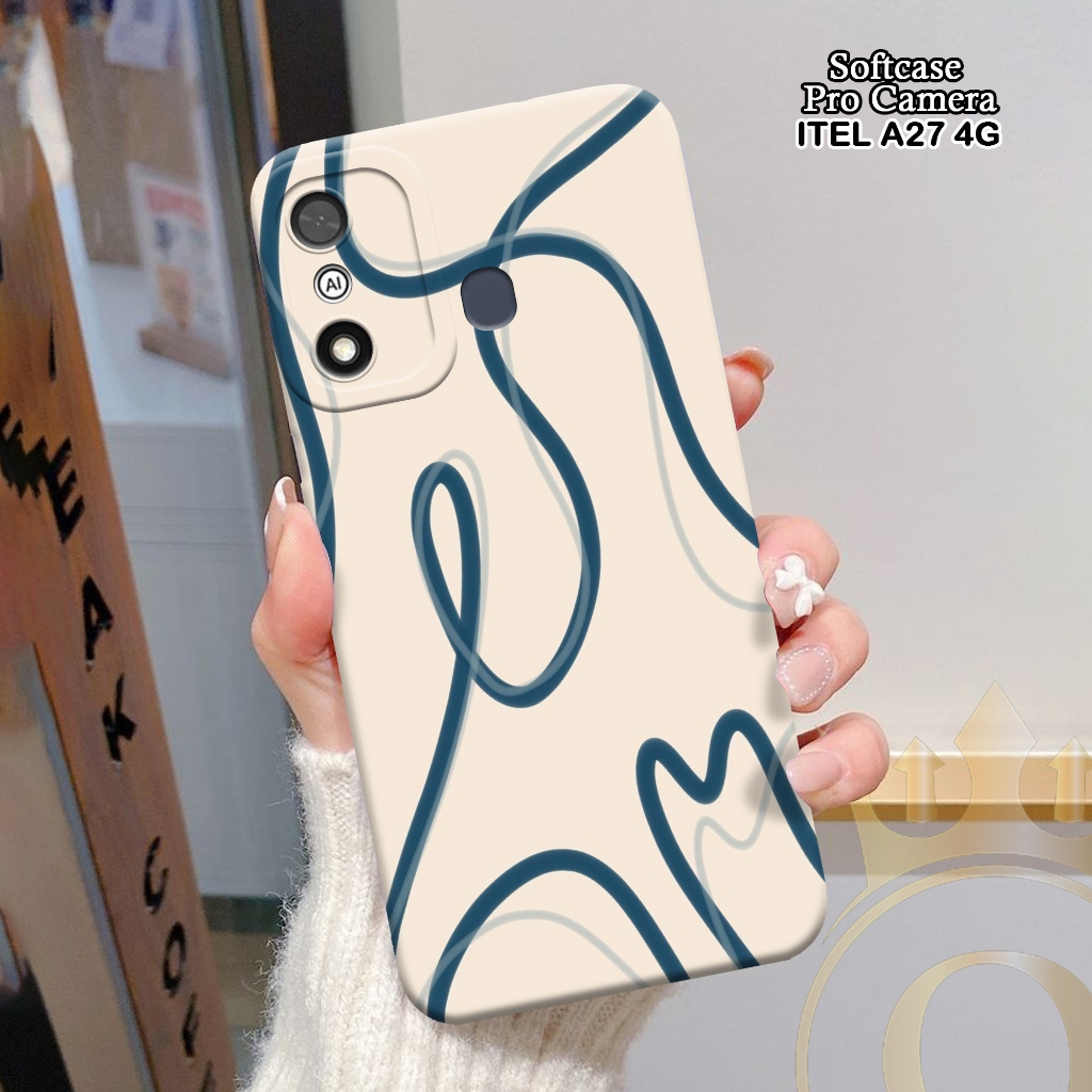 Softcase ITEL A27 4G - ORORA - Casing ITEL A27 4G  - Motif case Abstrak - ITEL - Softcase ITEL A27 4