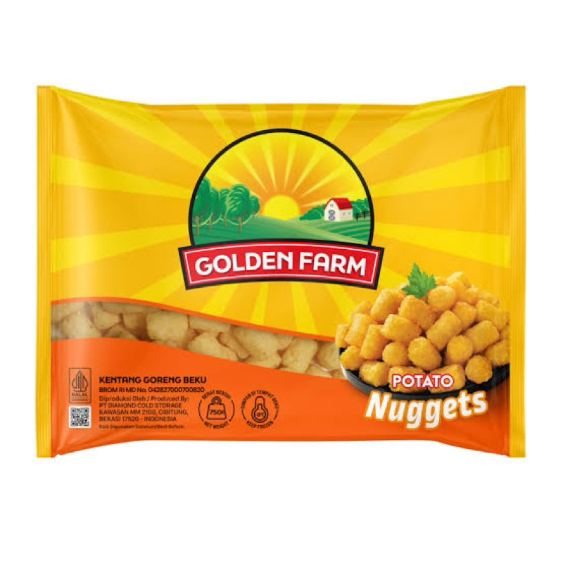 

GOLDEN FARM Potato Nuget French Fries 750 Gram