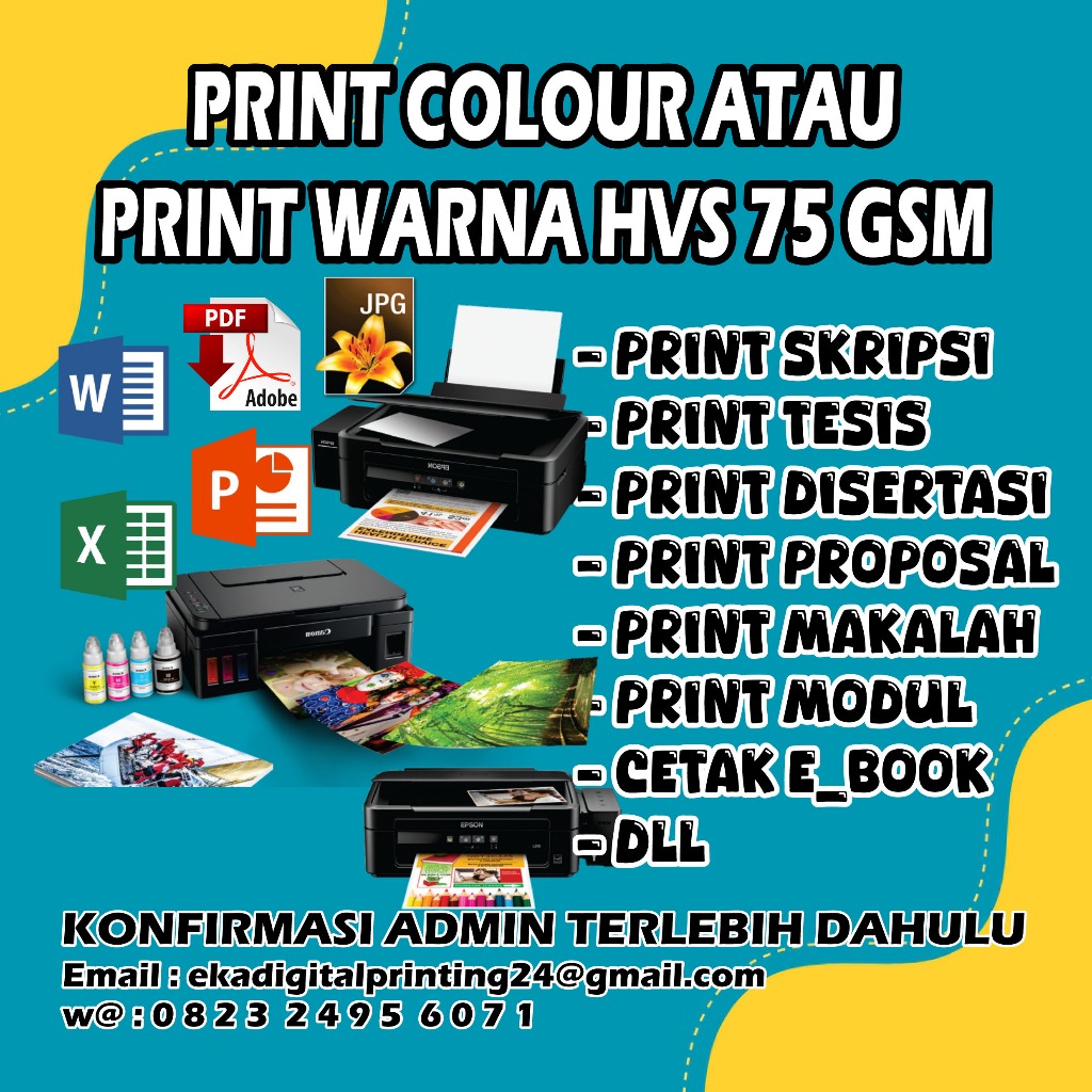

Print copy atau hitam putih hvs 75gsm