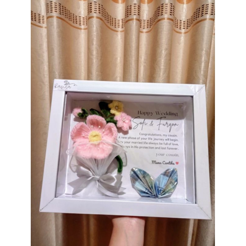 Handmade Floral Mahar Frame | Custom Nama
