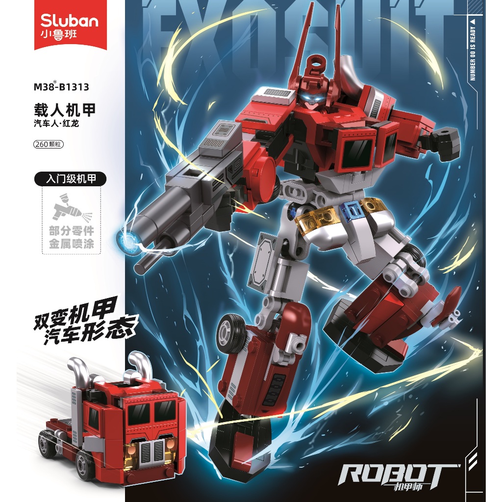 Sluban Bricks Robot Exosuit-Autobots-Truck M38-B1313