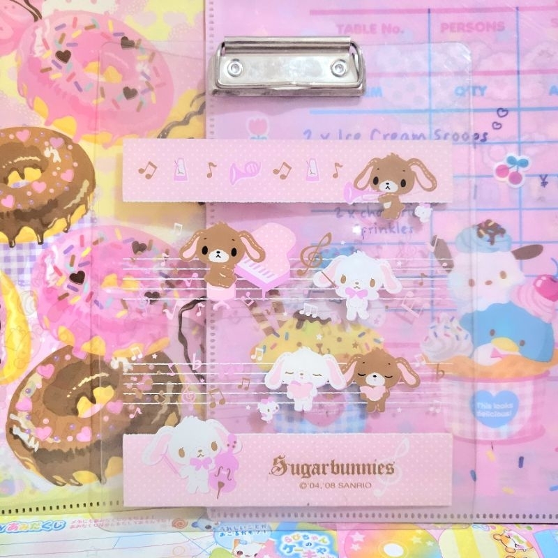 [RARE] Sanrio Sugarbunnies Mini Acrylic Clipboard