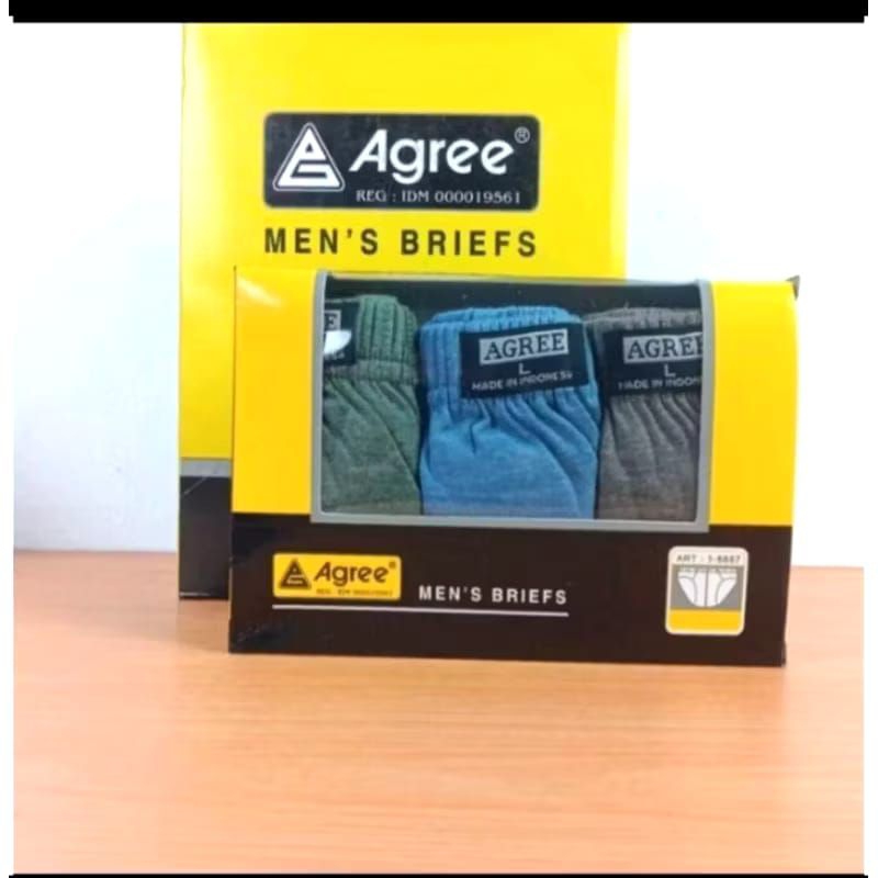 Agree Kuning - CD Pria Agree Kuning 8887 Size M - L - XL