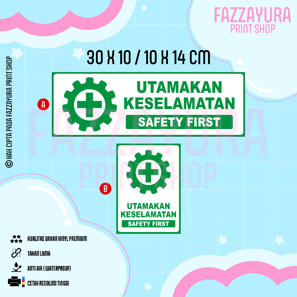 

TICKER UTAMAKAN KESELAMATAN SAFETY FIRST